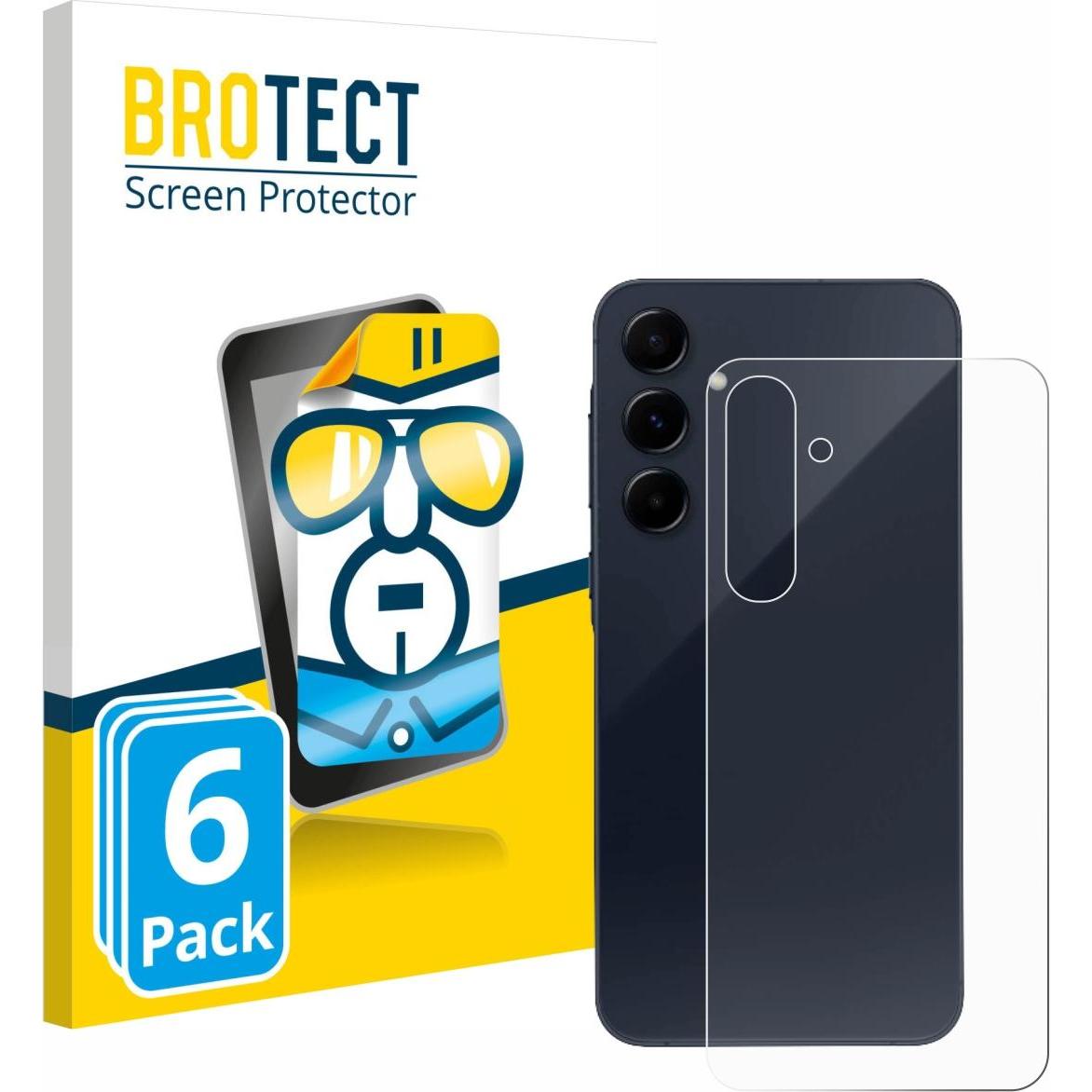 BROTECT Schutzfolie Displayschutz Displayschutzfolie Folie Klar Transparent (6 Stück, Samsung Galaxy A55), Smartphone Sc...