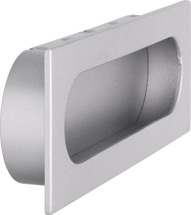 Produktbild Siro Muschelgriff Azan Breite 125 mm, Einlassmass 121 x 39 mm, ZN alufarbig