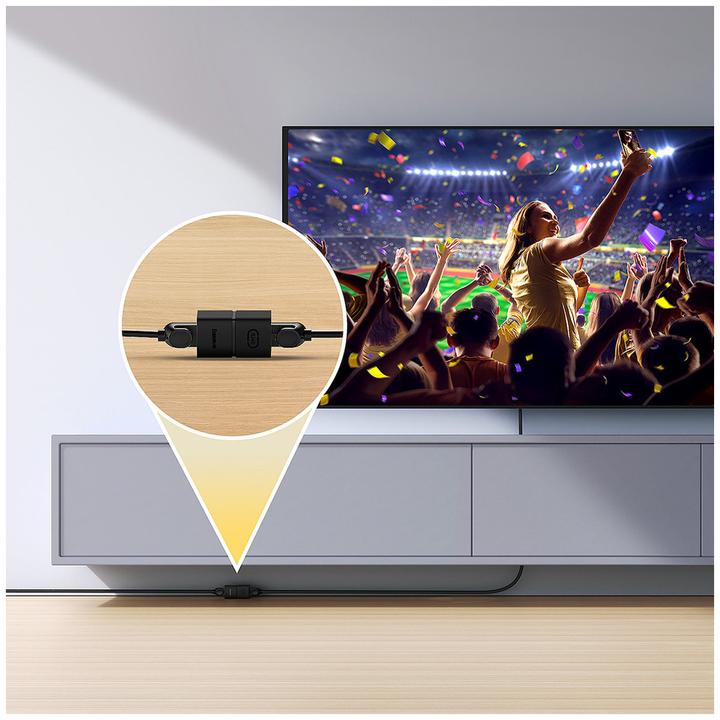 Actual product image Baseus AirJoy Series Ethernet cable connector RJ-45 2 pcs - black (RJ45)