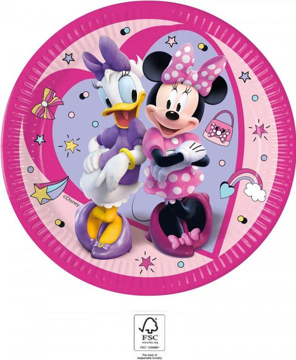 Actual product image Qualatex Assiettes Minnie Mouse (8x)