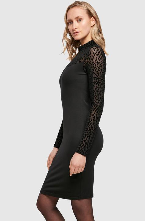 Immagine prodotto Urban Classics Abito da donna con collo a tartaruga in pizzo Flock (XS)