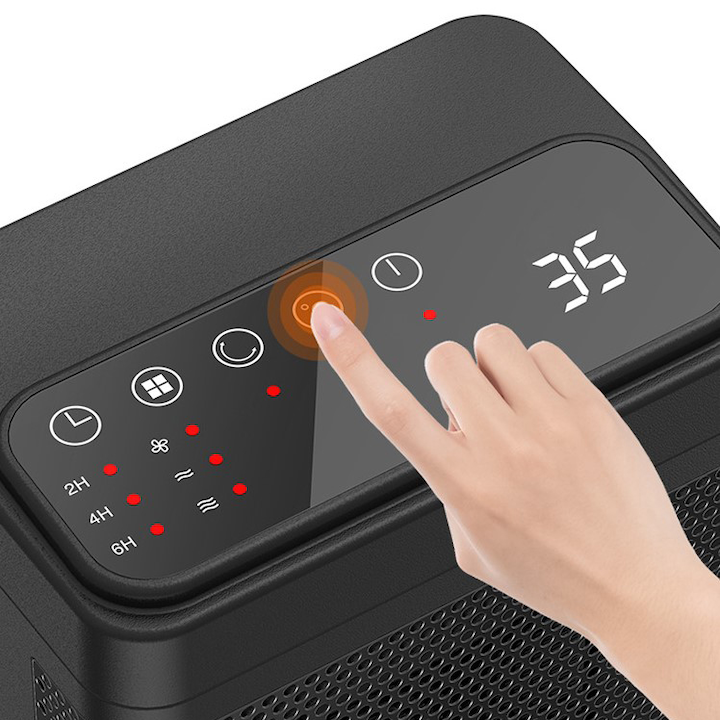 Actual product image Novidarte Speed fan heater with remote control (1500 W)