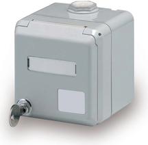 Produktbild Assmann Digitus Datenanschlussdose für Keystone Module, IP44, Aufputz mit Klappdeckel, 93 mm, 90 mm, 93 mm