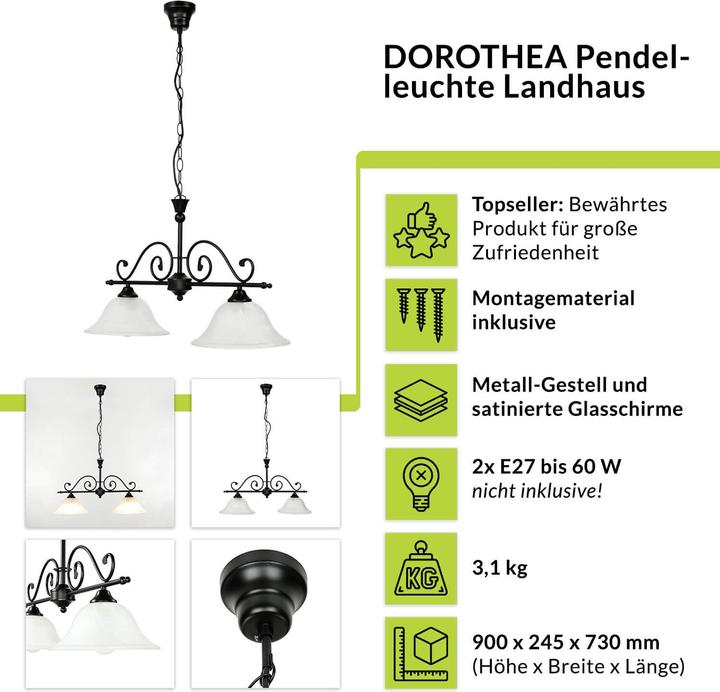 Produktbild Licht-Erlebnisse Dorothea (E27)