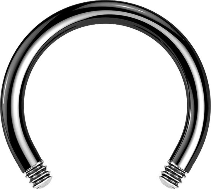 Immagine prodotto Star Piercing Bilanciere circolare nero (senza ottone, Titanio G23)