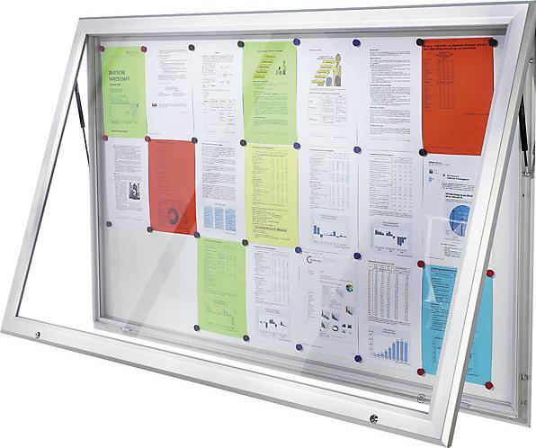 Produktbild eurokraft pro Schaukasten, Alu-Rahmen, für Innen- und Aussenbereich (Magnettafel, 146.5 x 106.5 cm)