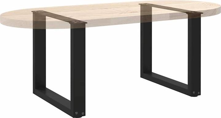 Immagine prodotto vidaXL Gambe del tavolino a U 2 pezzi nero 60x(72-73) cm gamba del tavolo in acciaio