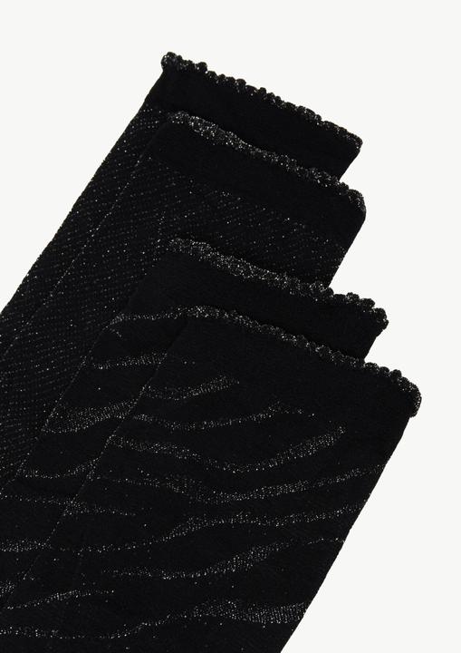 Produktbild Comma Socken Glamour-Socken mit Glitzergarn im Doppelpack (2er Pack, One Size)