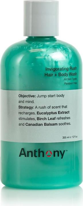 Anthony Invigorating Rush Hair & Body Wash (lavage des cheveux et du corps) (355 ml)