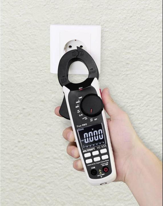 Actual product image Voltcraft VC-533 SE Current clamp digital CAT III 600 V Display (Counts): 6000 (CAT III 600V)