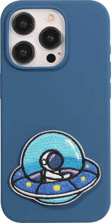 Actual product image PhoneLook Autocollant sticker pour téléphone/tablette/ordinateur brodé en 3D Astronaut in spaceship