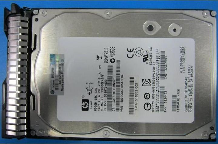 HPE 600GB 6GA15K 3,5" DP EVA (0.60 TB, 3.5")