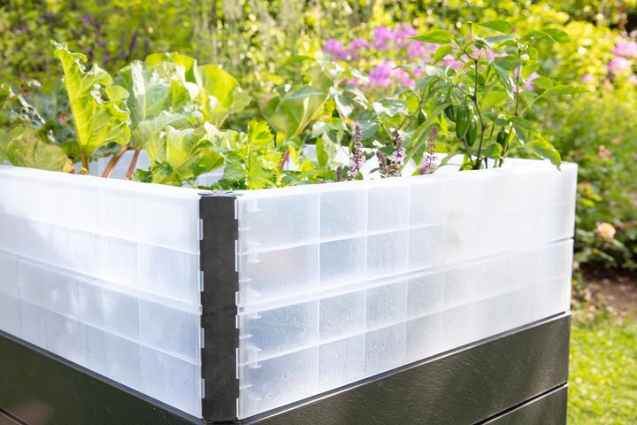 Image du produit Graf Lit surélevé classique Garantia ERGO Quadro Turbo M 75 incl. système d'économie d'eau Flora 80 x 60