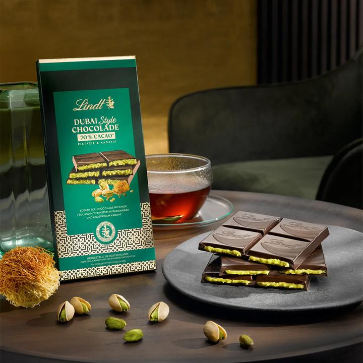 Produktbild Lindt Dubai Style Chocolade Dunkel (145 g)