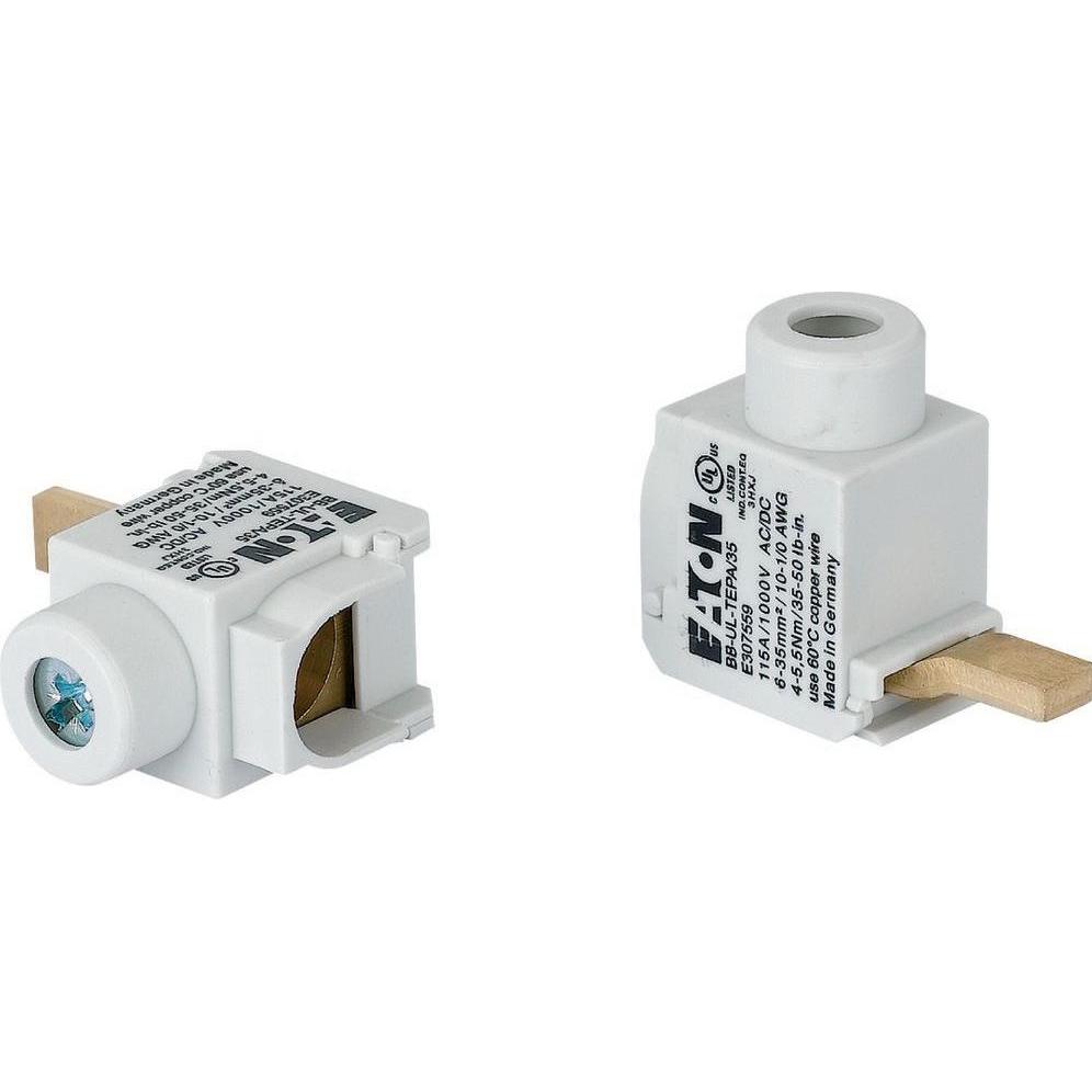 10x Eaton, Verteilerschrank Zubehör, Einspeiseklemme 121997