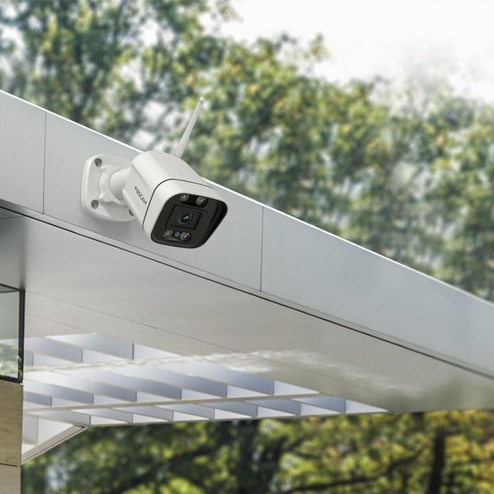 Actual product image Foscam WiFi outdoor camera with spots and siren V8P white (2560 x 1440 Pixels)