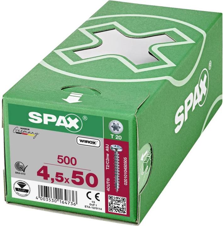 Actual product image Spax Chipboard screws (500 Screws per piece)