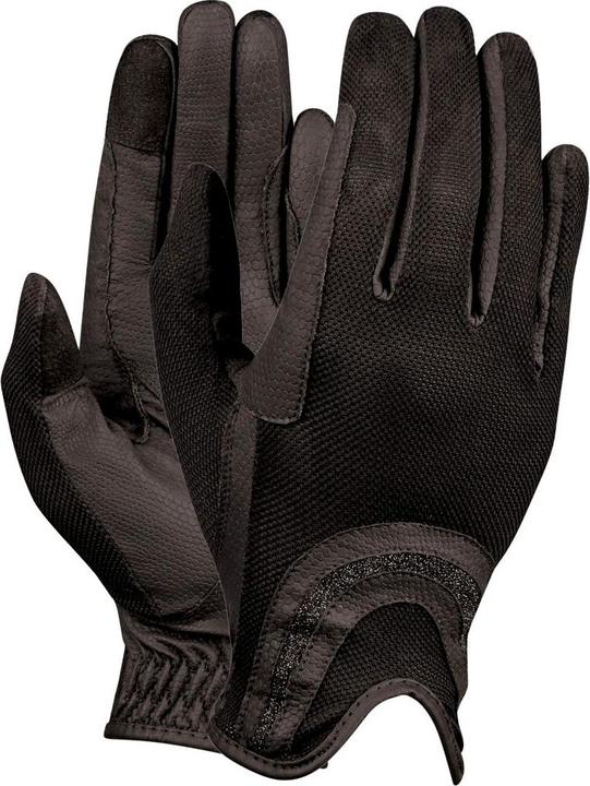 Dublin Reithandschuhe zum Überziehen mit Glitzerstrickrücken (8)