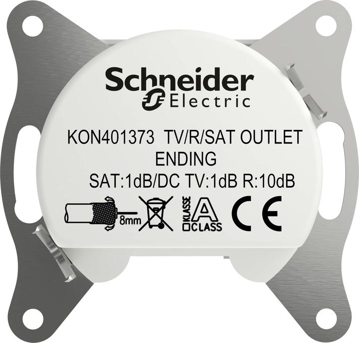 Produktbild Schneider Electric TV-, Radio-, SAT-Steckdose Asfora Weiss (RAL 9003) EPH35701