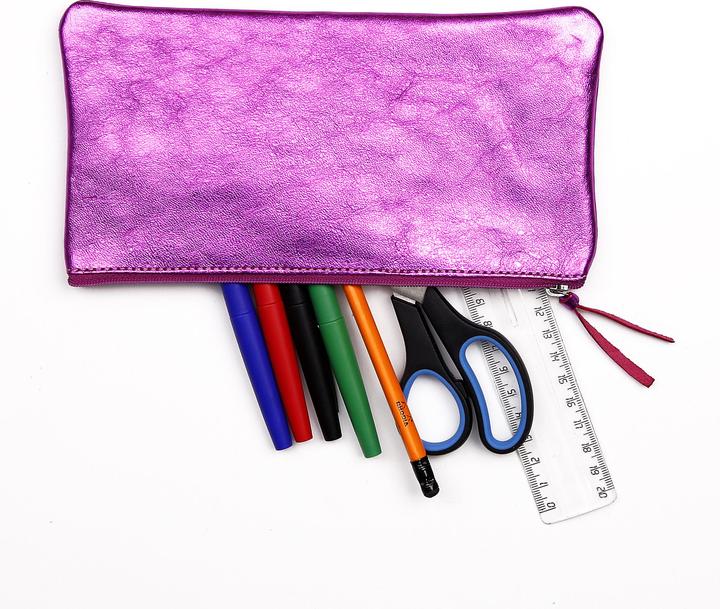 Produktbild Clairefontaine Schlamper-M„ppchen CUIRIS, Leder, himbeere