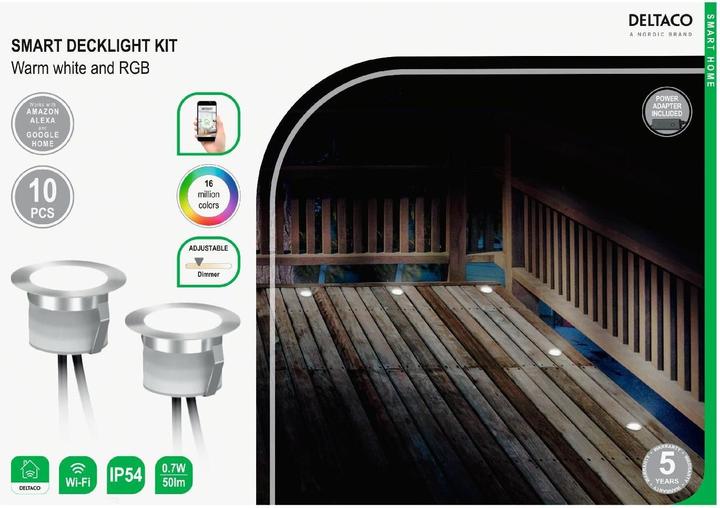 Actual product image Deltaco Patio lighting set (50 lm, IP54)