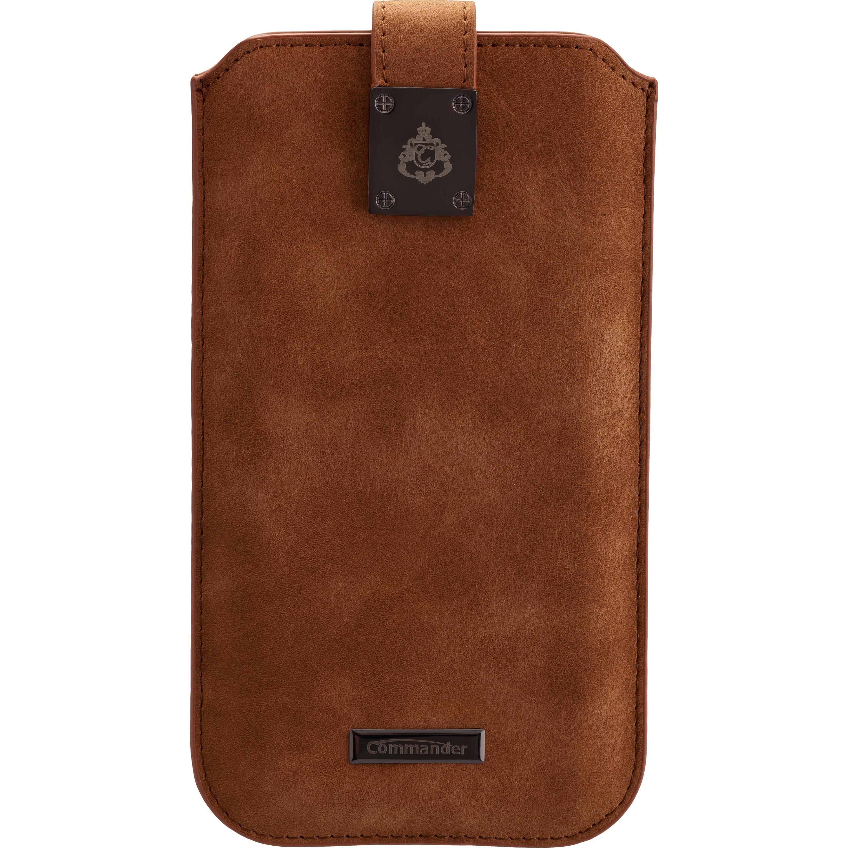 Peter Jäckel COMMANDER MILANO XXL5.2 Nubuk Brown, z.B. für Samsung G900 Galaxy S5/ Sony Xperia Z/ HTC One (M8) In (HTC O...