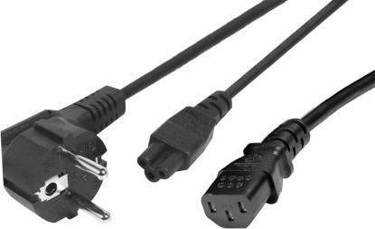 Générique Power Y cord Black- C13 C5 - 1.80 m (1.80 m)