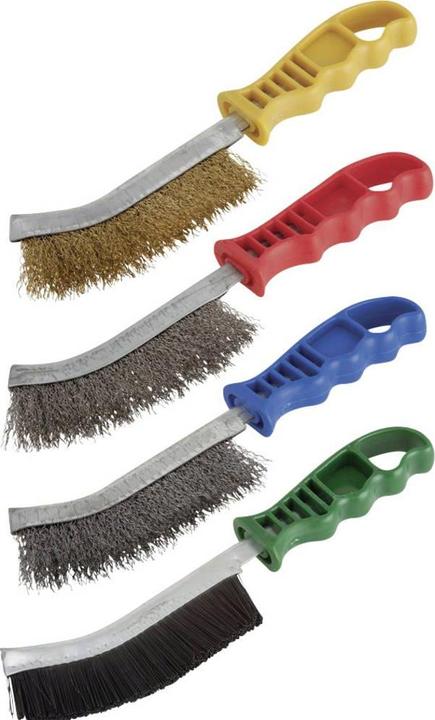 Image du produit wolfcraft 1 brosse à main en fil d'acier inoxydable 265mm