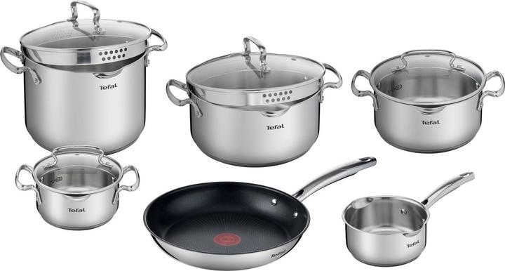 Produktbild Tefal Becherset G732SA55 (Pfannenset + Topfset, Edelstahl)