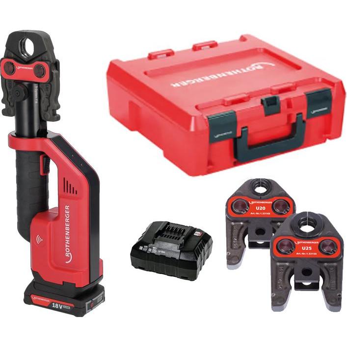 Rothenberger, Pressa, ROMAX COMPACT III Set U16-20-25, 2Ah, UE, AMP