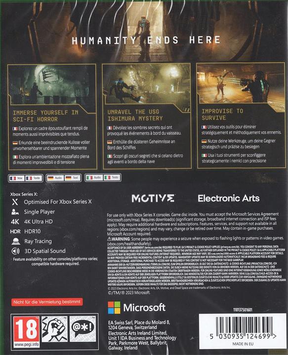 Immagine prodotto EA Games Remake di Dead Space (Xbox Series X, Xbox One S, DE)