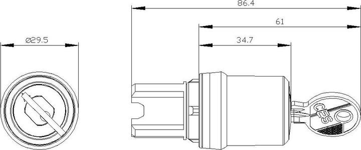 Immagine prodotto Siemens Interruttore a chiave