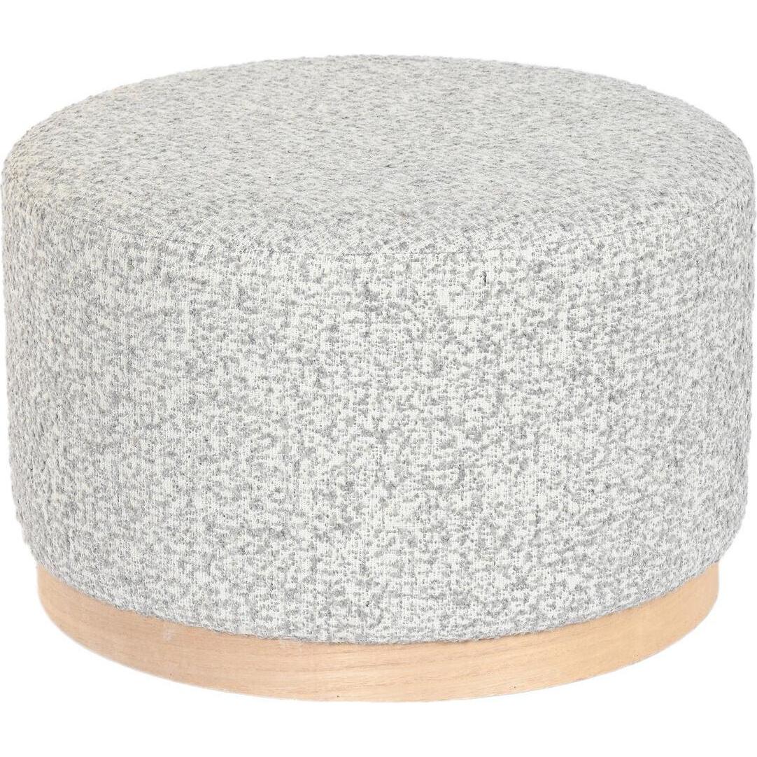 DKD Home Decor, Sgabello + Pouf, Bench 48 x 48 x 31 cm Light grey