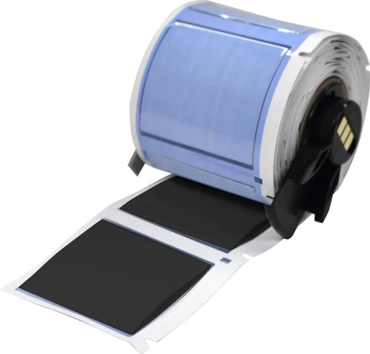 Actual product image Brady M6-1000-175-342-BK, Permasleeve heat-shrinkable polyolefin, black, 44.83 x 42.16 mm, for (4.45 cm)