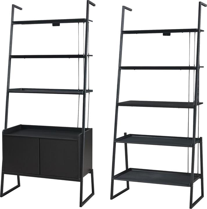 Actual product image En.Casa Storfjord 2-piece furniture set 2x ladder shelf (80 x 40 x 183.50 cm)