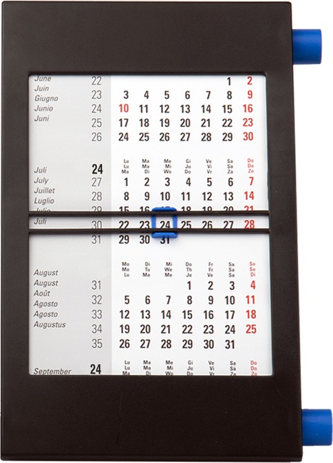 Produktbild Simplex 3-Monats-Tischkalender (A5, Kein Einband, Deutsch)