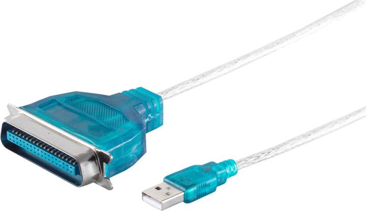 Actual product image Shiverpeaks S/CONN maximum connectivity parallel printer cable USB-Centronics, approx. 1.2m (1.20 m, Parallel (printer))
