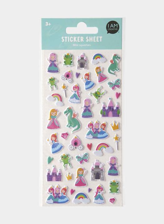 Produktbild I Am Creative Mini-Sticker Puffy Prinzessin, 9 x 21 cm