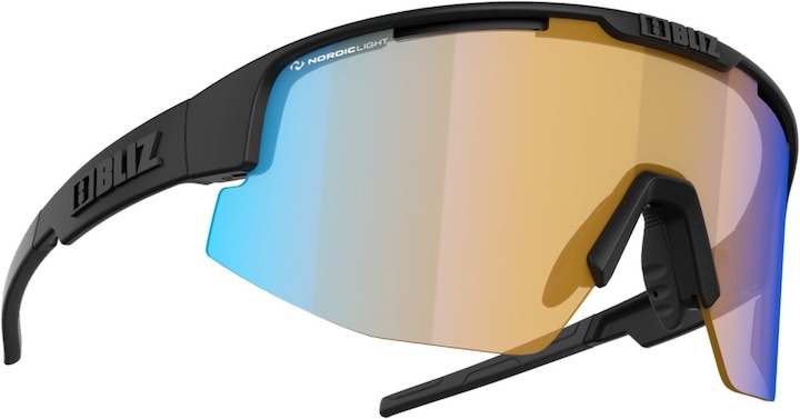 Matt Black, orange w blue multi