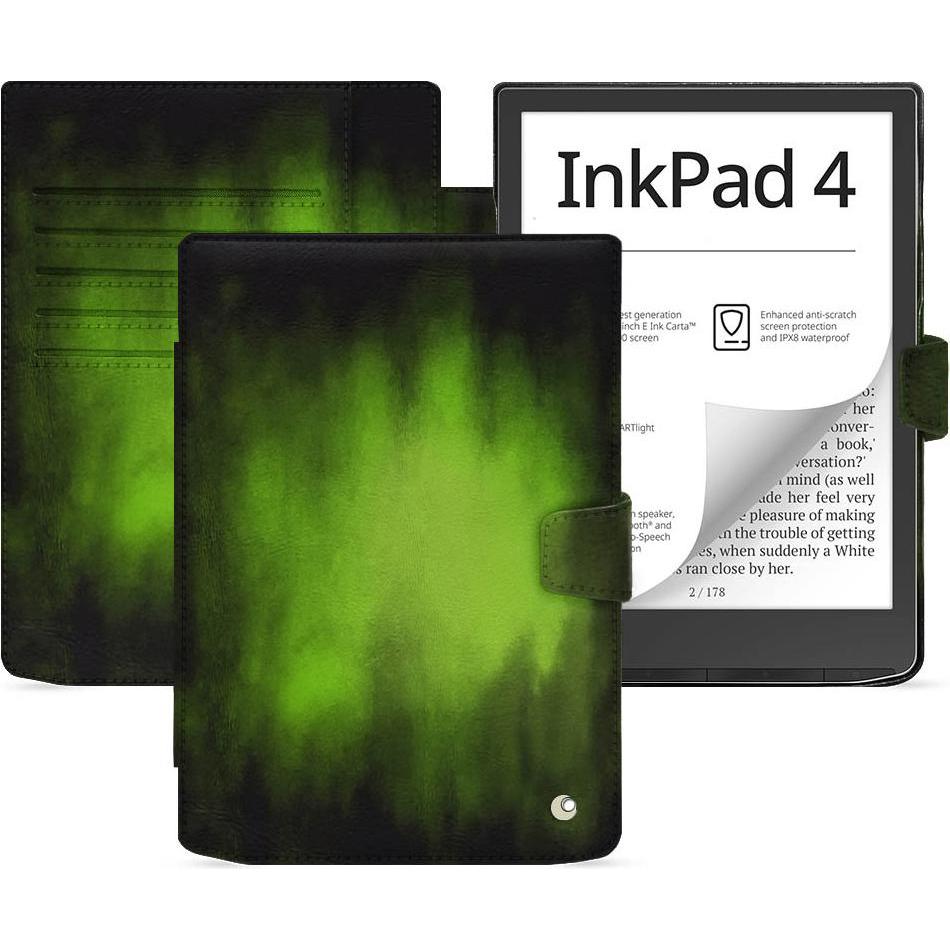 Noreve Lederschutzhülle PocketBook InkPad 4 (Pocketbook InkPad 4), eReader Zubehör, Grün