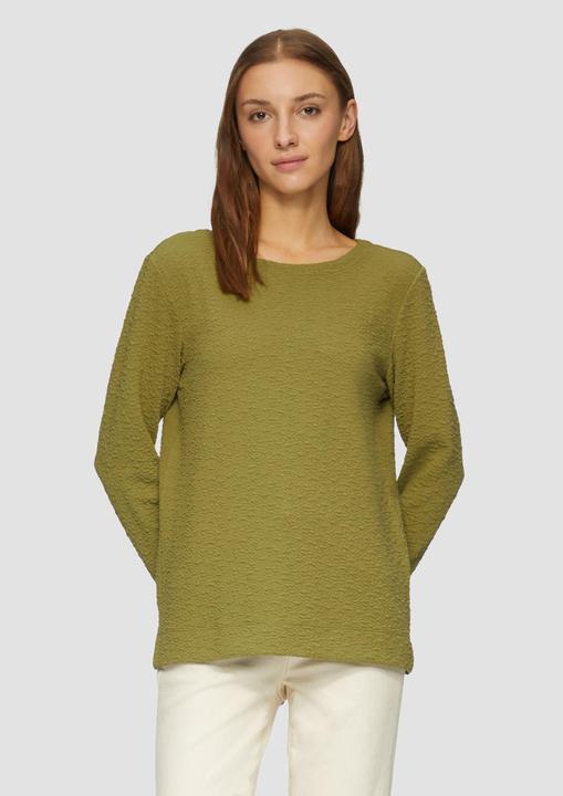 Produktbild S.Oliver Sweatshirt Strukturiertes Sweatshirt mit Rundhalsausschnitt (36)