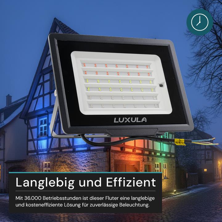 Actual product image Luxula RGB LED floodlight