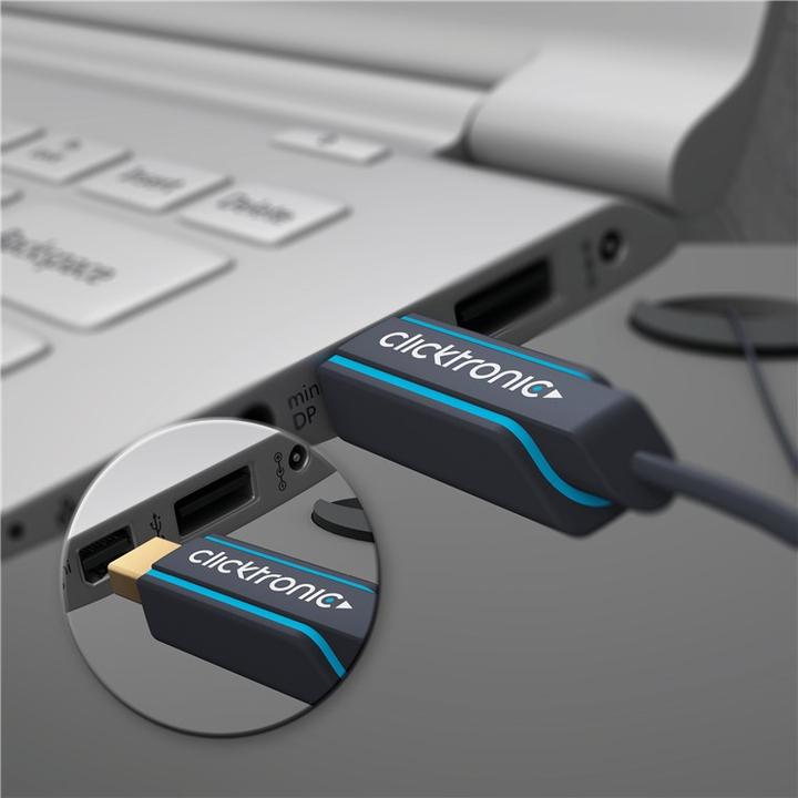 Produktbild clicktronic Mini DisplayPort — HDMI (Typ A) (1 m, DisplayPort, HDMI)