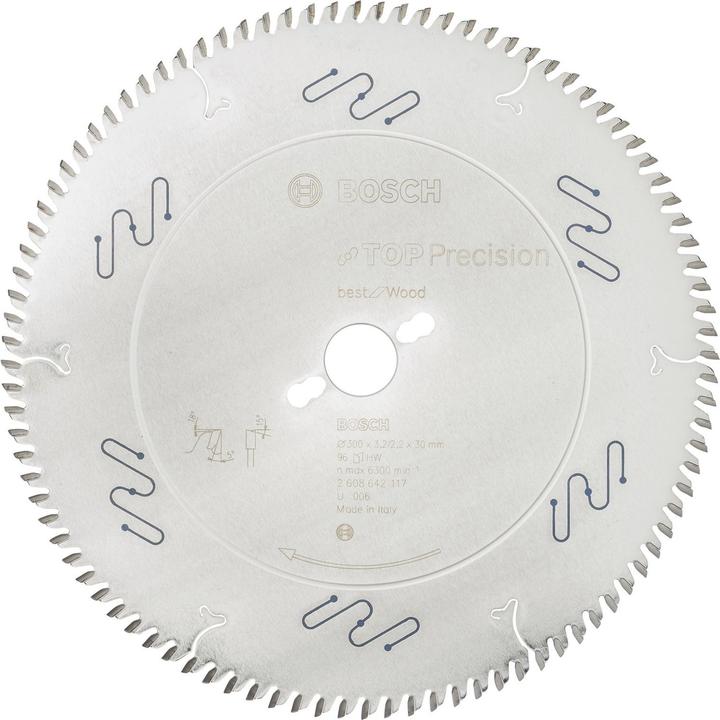Immagine prodotto Bosch Professional Zubehör Lama circolare Top Precision Best for Wood, 300 x 30 x 3,2 mm, 96