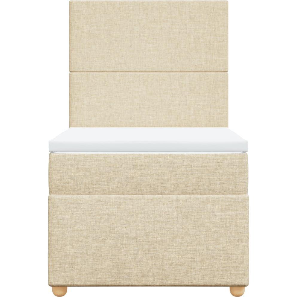 Thumbnail - VidaXL, Bett, Bo x springbett mit Matratze 100 x 200 cm Stoff (100 x 200 cm)