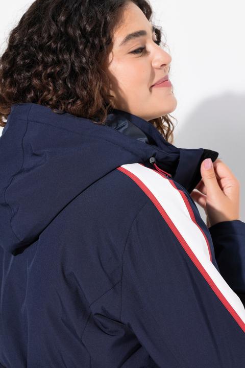 Image du produit Ulla Popken Veste technique imperméable, avec fermeture Éclair à double sens et passe-pouces intégré (46, 48)