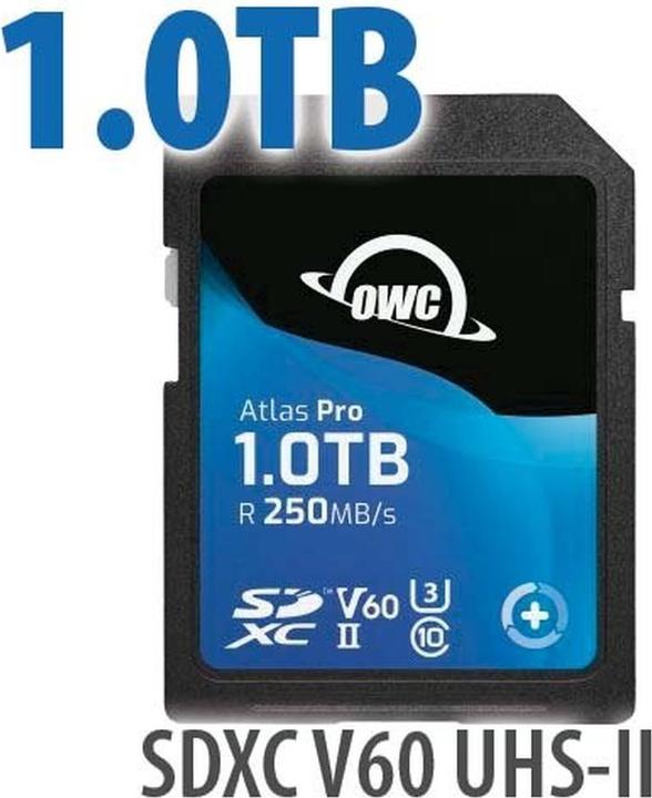 Produktbild OWC Atlas Pro SDXC V60 UHS-II Memory Card 1TB (1000 GB, SDXC, U3, UHS-II)