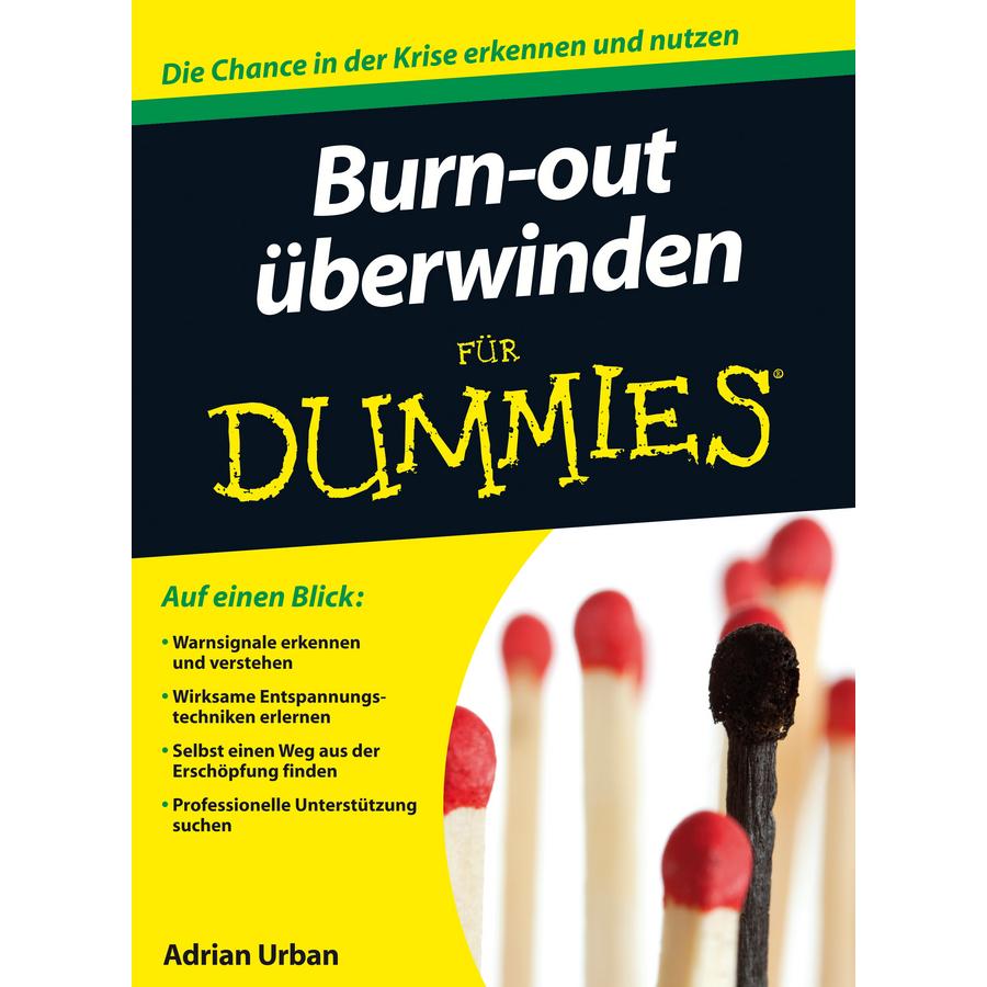 Burn-out überwinden für Dummies, Ratgeber von Adrian Urban
