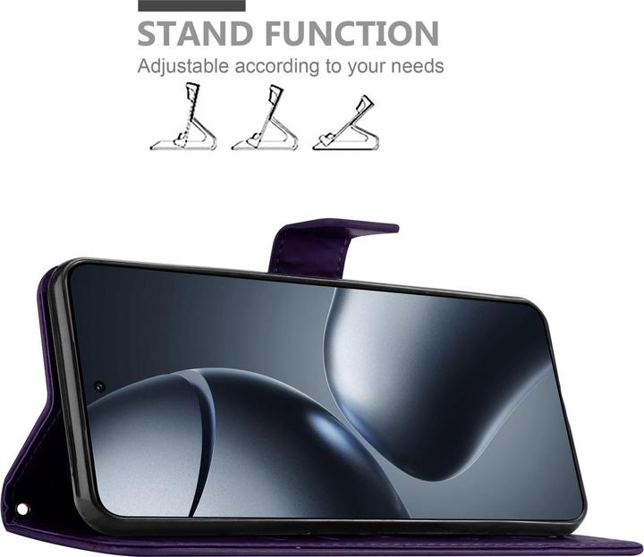 Actual product image Cadorabo Case for Xiaomi 14T Pro Flower Book (Xiaomi 14T Pro)