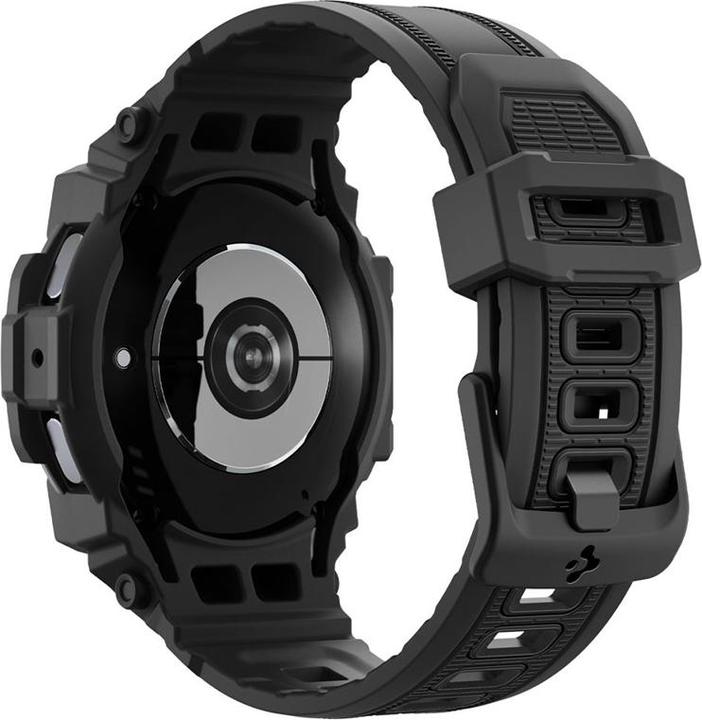 Actual product image Spigen Rugged Armor Pro Galaxy Watch 7 (44mm) Case + Band Matte Black
